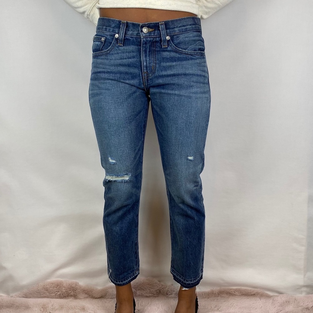 J. Crew Point Sur Vintage Cropped Raw Hem Jeans